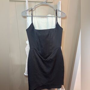 dobby mesh self-tie ruffled halter dress dobby mesh self-tie ruffled halter dress AQUA BLUE HALTER RUFFLE DRESS small